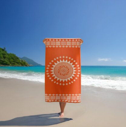 Badetuch - Strandtuch "Oranza" mit Ornament – Bild 3