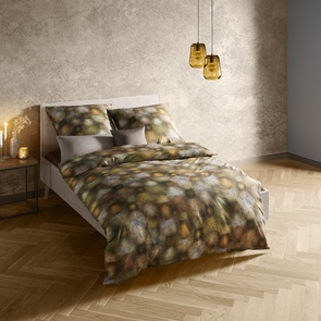 Satin Bettwäsche Fleuresse BedArt-S Farbtrend Golden-Orange mit zartem Farbverlauf in der Farbe Braun-03