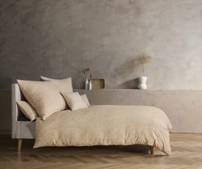 Flanell Bettwäsche-Garnitur Fleuresse Lech-Beige "Paisley" – Bild 2