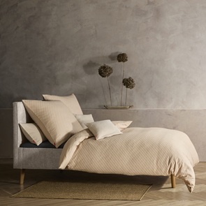 Flanell Bettwäsche Fleuresse Lech in Beige-17 mit pfiffigem Karomuster