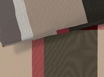 Flanell Bettwäsche-Garnitur Fleuresse Lech-Beige-Rot "Grosse Karo" – Bild 4