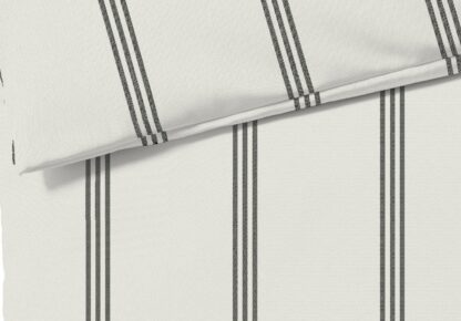 Flanell Bettwäsche-Garnitur Fleuresse Lech-Weiss "Breite Streifen" – Bild 5