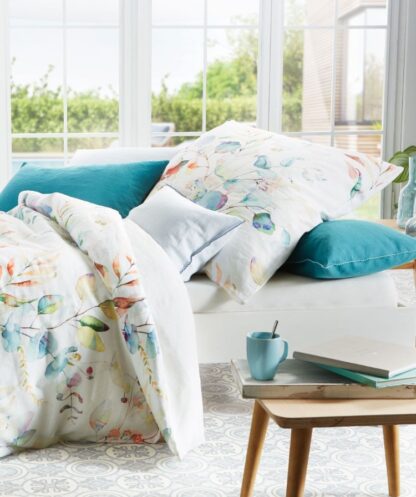 Leinen Bettwäsche Fleuresse Provence-Cassis "Bunte Blätter" – Bild 2