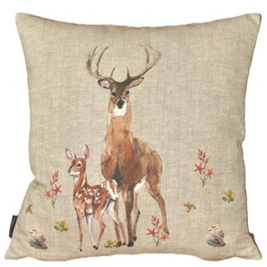 Zierkissen Waldhirsch "Serie Herbstfest" Grösse 48x48cm
