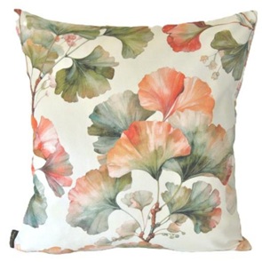 Zierkissen Perlrosa-311 "Serie Herbstginkgo" Grösse 48x48cm