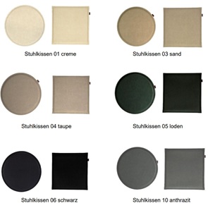 Stuhl- und Sitzkissen in Rattanoptik in 2 Grössen und 6 Farben