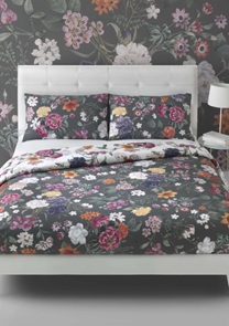 Satin Blumenbettwäsche 100% Baumwolle Mirabello Flamish Wende