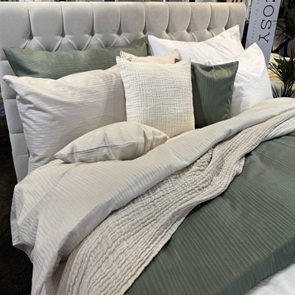 Jacquard Bettwäsche Tamara-R Be Cosy Sky aus 100% feinster Mako-Baumwolle