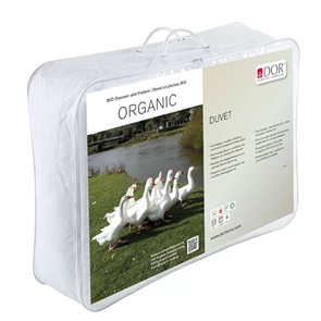 DOR Leichtes Ganzjahres-Duvet oder Ganzjahresduvet Organic-Bio mit 90% Bio-Gänsedaunen aus biologischer Aufzucht