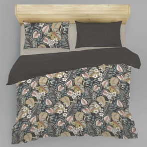 Satin Bettwäsche Fragrant Wende braun