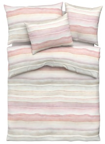 Feinsatin Bettwäsche Tamara-R Beate mit zartem Streifendessin