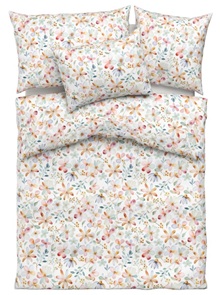 Feinsatin Bettwäsche Tamara-R Selection Clara mit zarten Blumenblüten