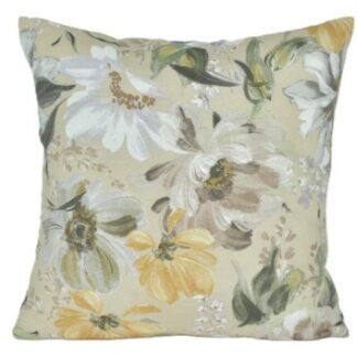 Zierkissen Roseanne mit elegantem Blumenmotiv in der Farbe beige-210 Grösse 48x48cm