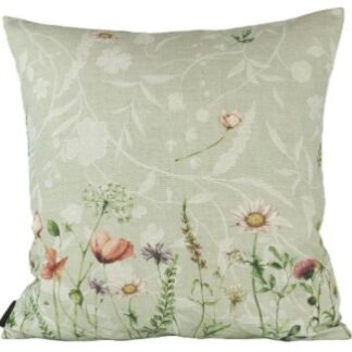 Zierkissen Grün-508 "Serie Sommerblumen" Grösse 48x48cm