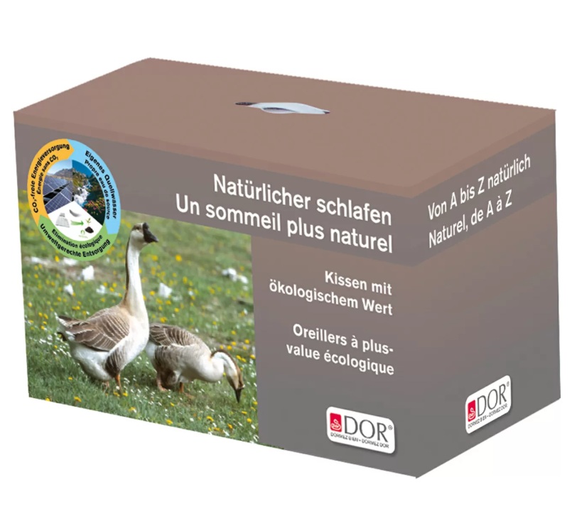 Daunen 3-Kammer-Kissen DOR SAMNAUN "BIO" – Bild 2