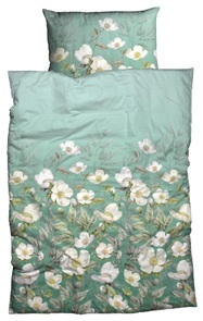 Satin-Bettwäsche Nobilium Allegra mit zarten Wildrosenblüten