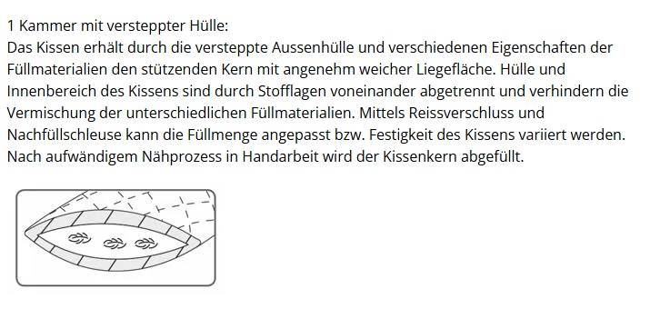 Wildseiden-Kissen DOR NOEMI "adjustable" – Bild 4
