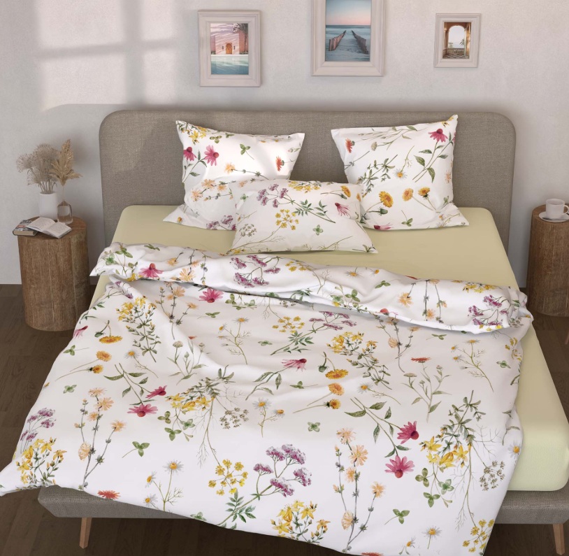 Satin-Bettwäsche Lotus Adeon – Bild 2