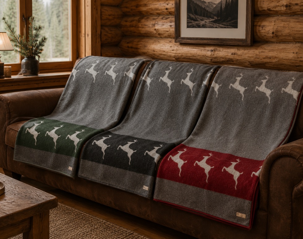 Wohndecke Sedrun mit Hirsch-Motiv – Bild 2