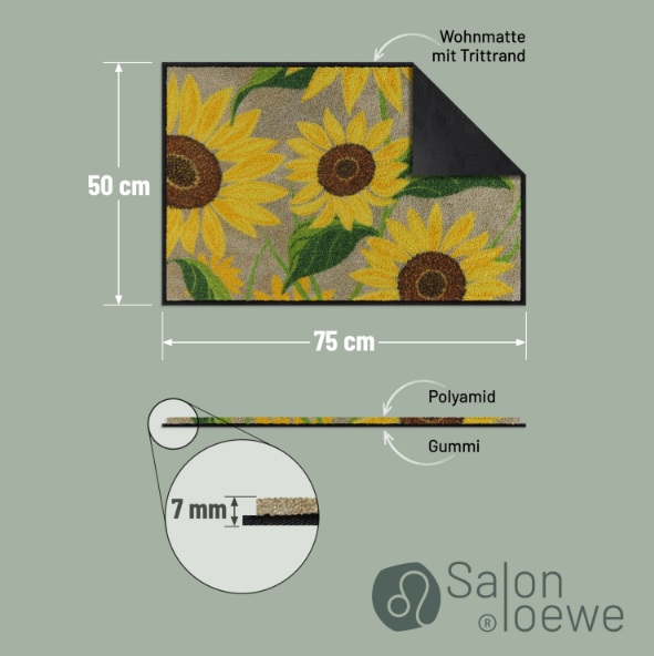 Fussmatte Sunflowers 50x75 – Bild 5