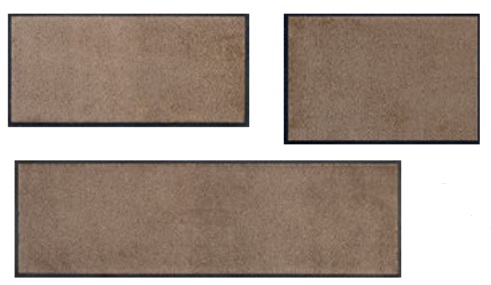 Uni-Fussmatten Schuhgrösse Taupe – Bild 2