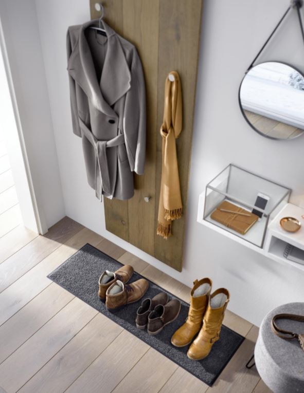 Uni-Fussmatten Schuhgrösse Taupe – Bild 3