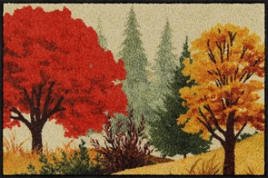 Fussmatte Wash und Dry Forest Pleasure mit Herbstwald