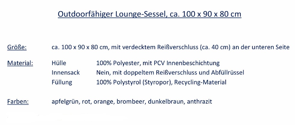 Loungesessel "Chillout" – Bild 11