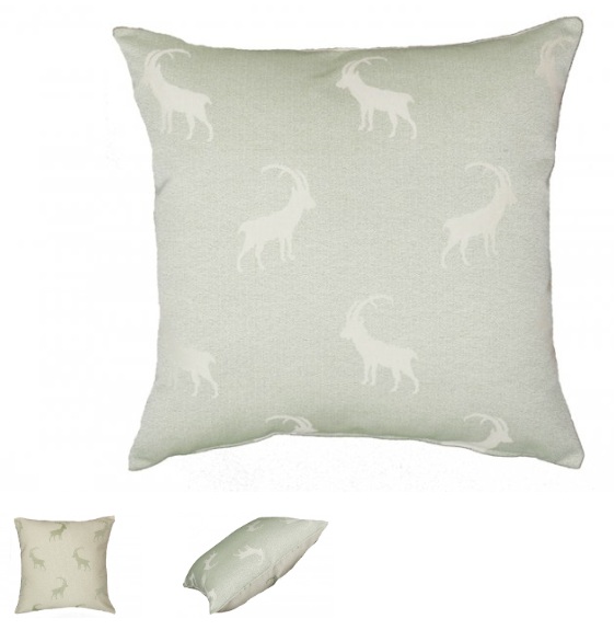 Dekokissen Alpenchic "Ilanz" mit Steinbock – Bild 10