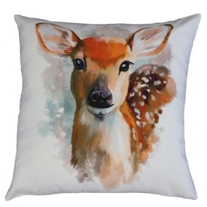 Rehkitz Bambi Zierkissen 45x45cm