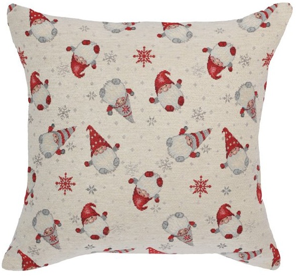 Dekokissen Alpenchic "Winter" mit Wichteln – Bild 3