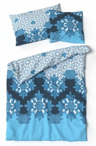 Satin Bettwäsche Lotus Atlantis aus 100% Baumwolle