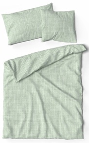 Satin Bettwäsche Lotus Orlane salbei aus 100% Baumwolle