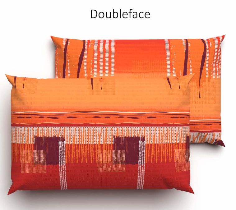 Seersucker-Bettwäsche Lotus Fionen orange – Bild 6